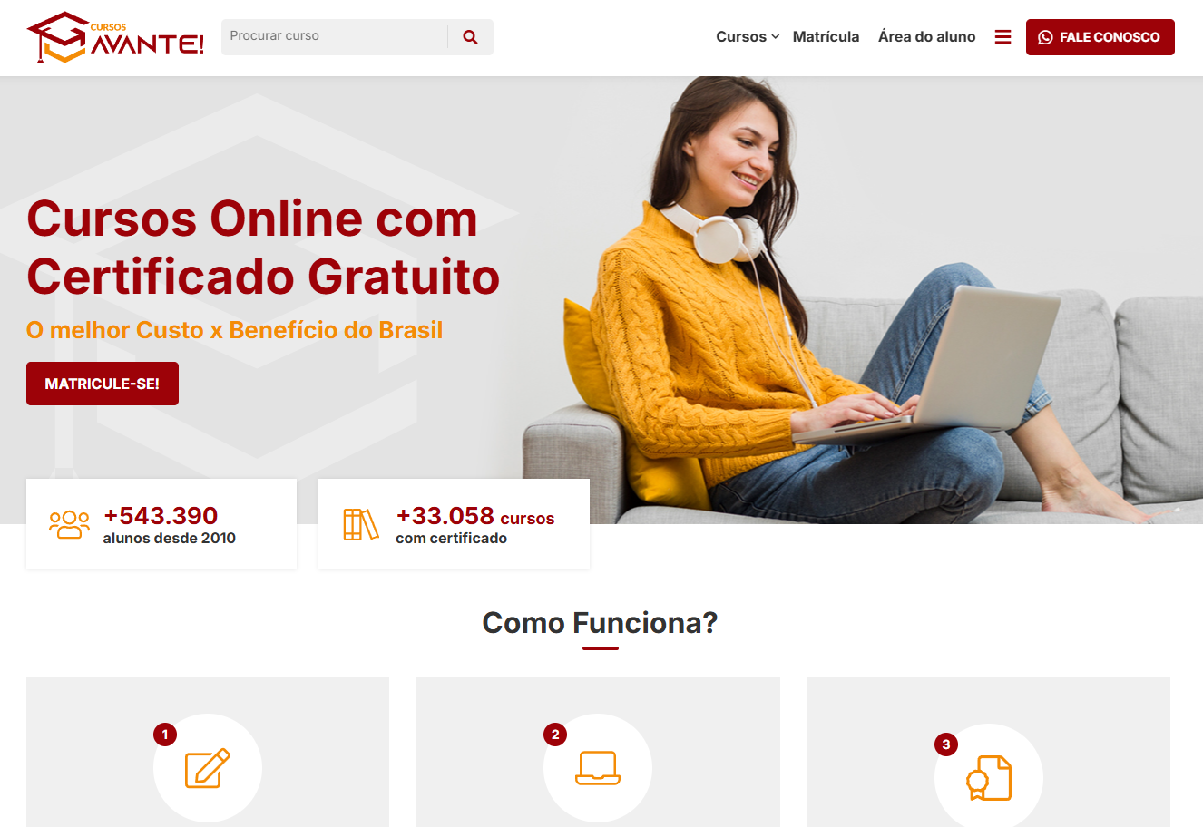 Site Cursos Avante